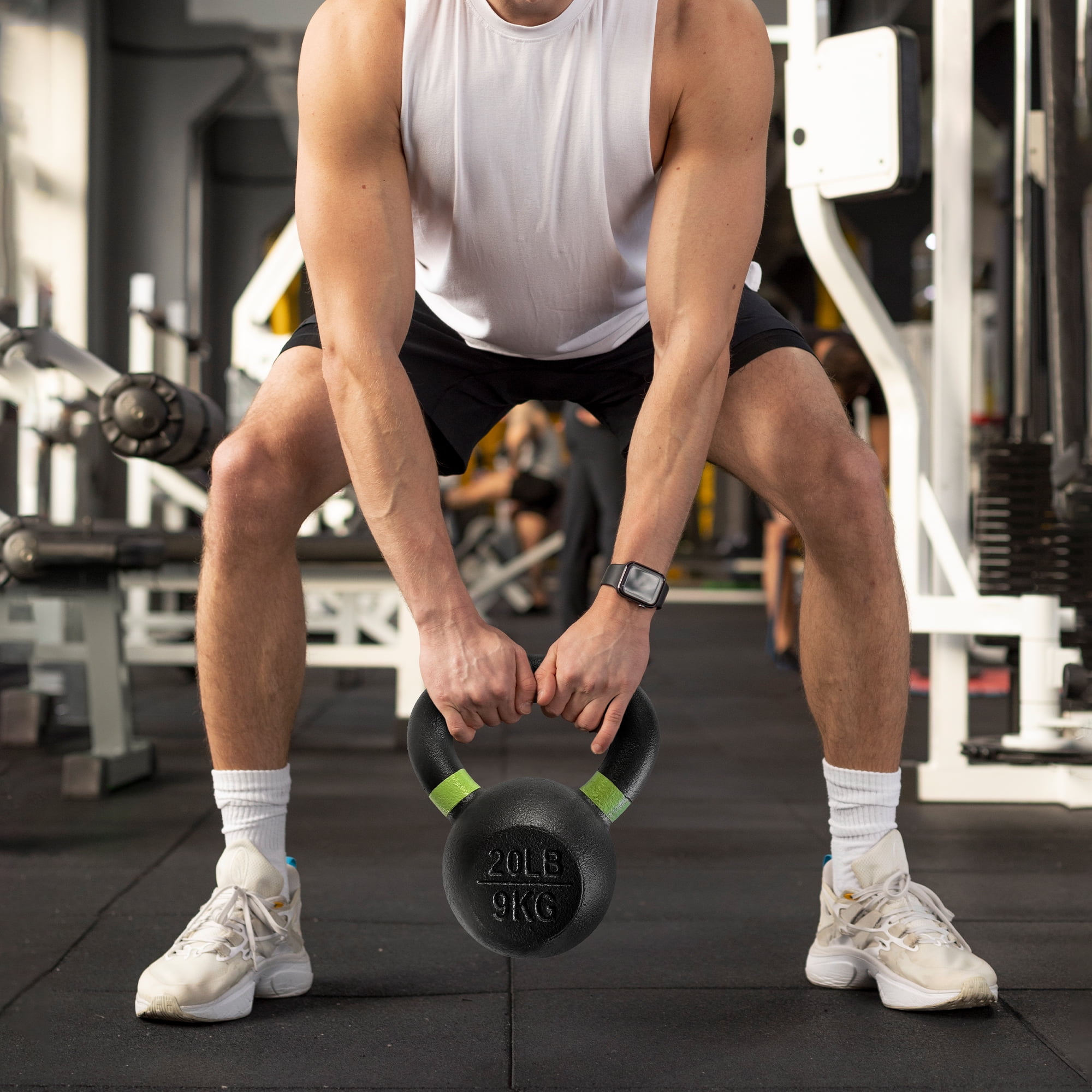 BalanceFrom Cast Iron Kettlebell, Single, 20 lbs