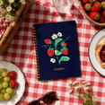 thumbnail image 3 of Ecokind Embroidered Strawberry Journal, 10.125" x 8.15", 105 Sheets, 3 of 10
