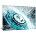 thumbnail image 2 of Design Art 'Blue Fractal Flying Saucer' Graphic Art on Wrapped Canvas, 2 of 4