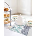 thumbnail image 4 of Turquoise Coastal Kitchen Dish Towels for Drying Dishes Set of 3, Summer Lobster Coral Nautical Waffle Weave Microfiber Hand Tea Bathroom Towels Quick Dry & Absorbent Towel 12x12, 4 of 7