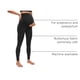 thumbnail image 4 of Leggings de maternidad Butterluxe para mujer CRZ YOGA, cintura alta sobre la barriga 28" - Pantalones de yoga y entrenamiento suaves color negro talla grande, 4 of 6
