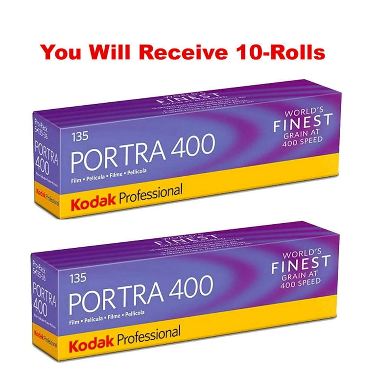 10 Rolls) Kodak Portra 400 35mm Film 135-36 Color Negative ISO 400 