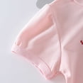 thumbnail image 6 of KPOPLK Summer Toddler Baby Girl Outfits Set Girls Short Sleeve Collar Embroidery Tee T-Shirt and Casual Shorts Clothes 1t 2t 3t 4t 5t 6t(8-9 Years,White), 6 of 8