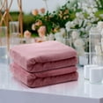 thumbnail image 4 of 12 Pcs Flannel Fleece Throw Blanket Bulk 50 x 60 Inch Soft Fleece Blanket Warm Throw Blanket Coral Blankets for Couch Sofa Home Wedding Gifts Season (Light Pink), 4 of 12