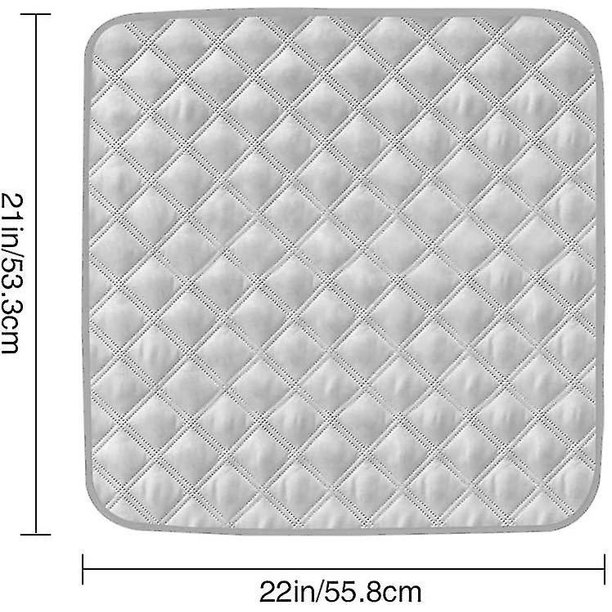 Paquete de 2 almohadillas de asiento ultra lavables (21 x 22 pulgadas) para incontinencia: personas mayores, adultos, niños o debajo de mascotas