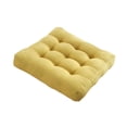 thumbnail image 4 of Cojín cuadrado para silla, cojín de suelo para sentarse, tela de gofre suave, cojín antideslizante para silla de cocina para chimenea, rincón de lectu Amarillo, 4 of 7