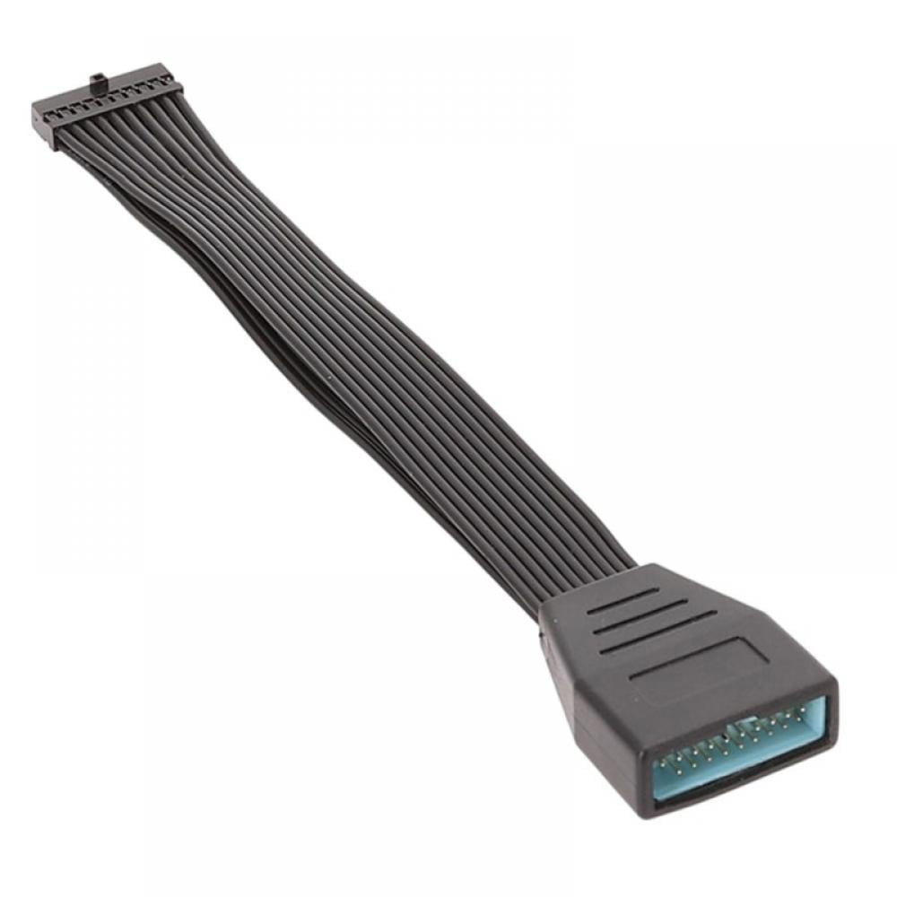 2-Pack 5.9ft Small Mini USB 3.0 19 Pin/20 Pin Internal Extension Header Adapter for USB3.0 Motherboard - Walmart.com
