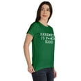 thumbnail image 2 of Inkmeso Scoop-Neck Parenting Is F**King Hard Graphic Tshirt Short Sleeve Casual, 2 of 8