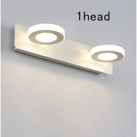 

Toyella Mirror Bathroom Simple And Modern Eye Protection Makeup Lamp Round1 head3w Warm light