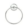 Franklin Brass Bellini Polished Chrome/White Towel Ring Die Cast Zinc