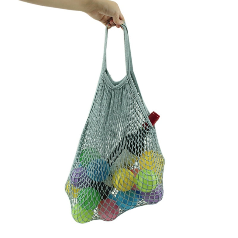 5pcs Reusable Shopping String Grocery Handbags Woven Net Tote Mesh Bag Fishnet 