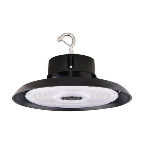 100W UFO LED High Bay 14400 Lumens 5000K 120-277v 0-10V Dimmable Black Finish