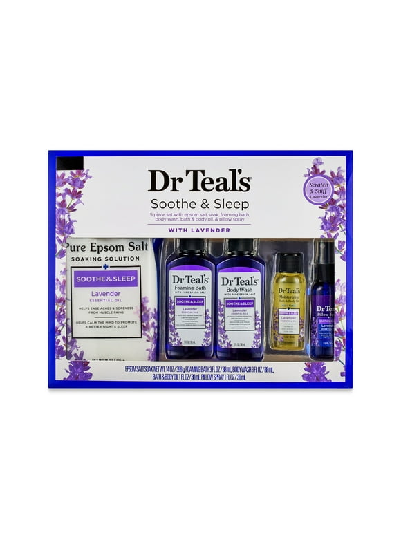 Dr Teals Soothe & Sleep Gift Set, Lavender, 5 Piece