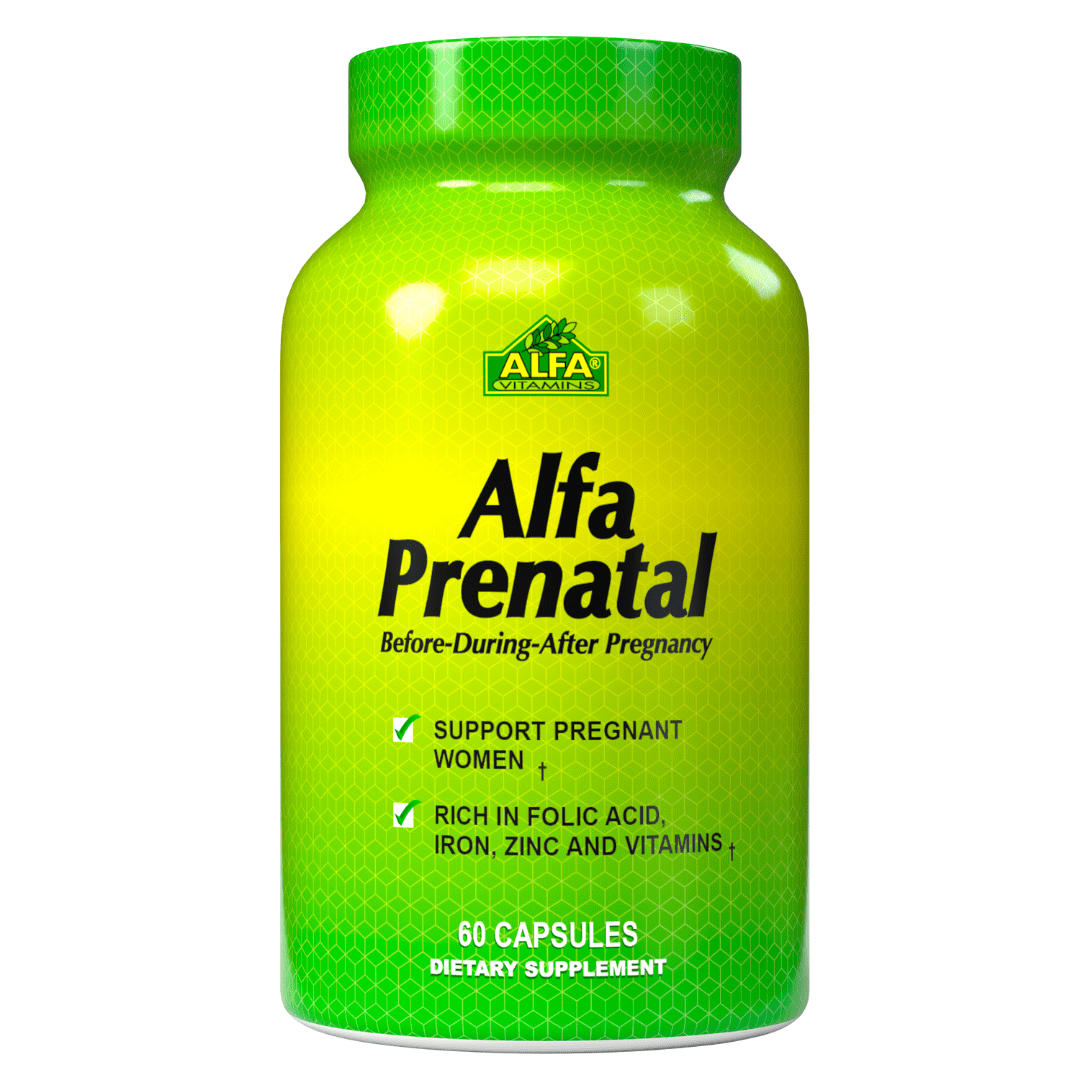 AlfaPrenatal Tablets Pregnancy Vitamins and Minerals Contains high