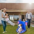 thumbnail image 6 of nTRIUQJ Elephant Inflatable Baby Swimming Pool with Sunshade and Foam Bottom Outdoor Water Spray Pad for Toddlers Summer Play Center Light blue, 6 of 8