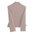 thumbnail image 5 of My Items Blazers for Women Casual Jackets Plus Size Ladies Solid Color Lapel Button Elegant Suit Jacket, 5 of 7
