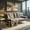 Light gray, variant on Demi Bonn Fold Sofa Bed Couch, Futon Sleeper Chair Guest Bed and Fold Out Couch, Convertible Folding Futon Sofa Bed Fabric with 2 Cup Holders, for Living Room, Bedroom, Dark Gray