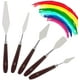 thumbnail image 2 of Juego de cuchillos de pintura de espátulas de pintura al óleo de 5 piezas, juego de espátula de pintor de cuchillos de espátula, cuchillo de paleta, espátula de pintura, raspador de pintura Xemadio MZQ-0675, 2 of 8
