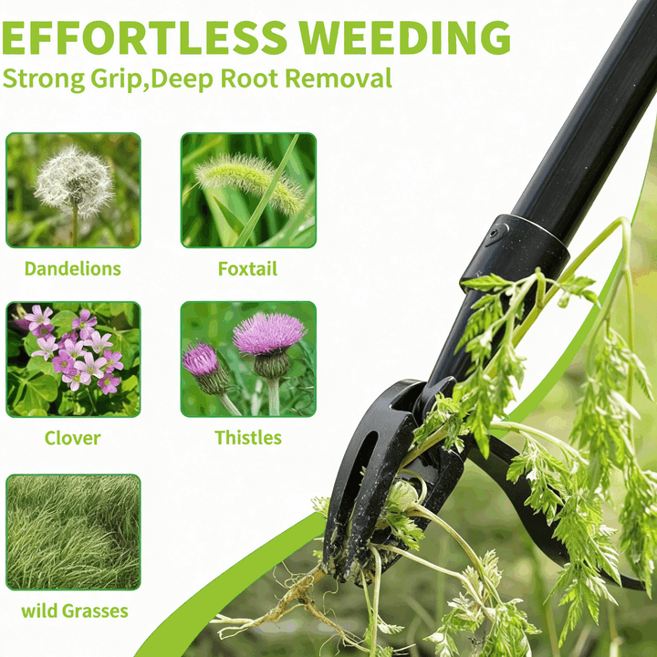 Stand-Up Weed Puller with 4-Claw Steel Head, 44-Inch photo 8