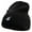 Black, variant on Chalk Style Tiger Embroidered 8 Inch Knitted Short Beanie - Black OSFM
