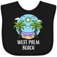 thumbnail image 3 of Inktastic Summer Vacation in West Palm Beach Boys or Girls Baby Bib, 3 of 4