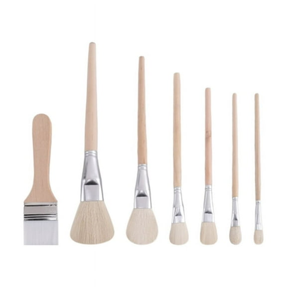7 Pcs Mop Brush for Acrylic Painting Gilding Versatile Brushes Assorted Size Paint Set