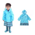 thumbnail image 1 of Cartoon Waterproof Children's Raincoat Blue XL, 1 of 4