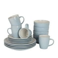thumbnail image 2 of 10 Strawberry Street 16-Piece Two Tone Coupe Dinnerware Set - Blue/White, 2 of 5