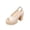 A-Beige, variant on Women's Chunky Block Heels Sandals Platform Open Toe Summer Dress Shoes with Ankle Strap for Wedding Party Daily Black Size 7.5