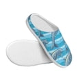 thumbnail image 3 of Yiaed Dolphin Print Slippers Fuzzy Warm Cozy Slippers Non Slip House Slippers For Indoor Outdoor Slippers House Slippers-11, 3 of 7