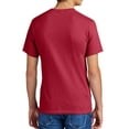 thumbnail image 2 of Mens Crew Neck Short Sleeve Cotton Tall Tshirts Casual Summer Lightweight T Shirt Red LT, 2 of 5
