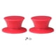 thumbnail image 3 of 2 piezas de perillas de repuesto de tapa de olla de silicona, piezas universales y ligeras para sartenes. Rojo, 3 of 9