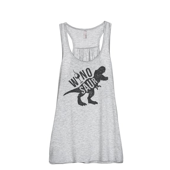 Thread Tank Winosaur Women's Sleeveless Flowy Racerback Tank Top Sport Grey Large