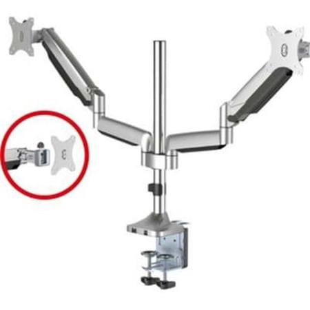 UPC: 0662774042633 | SIIG Dual Monitor Gas Spring Desk Mount with USB Port and Audio Ports  17  to 32