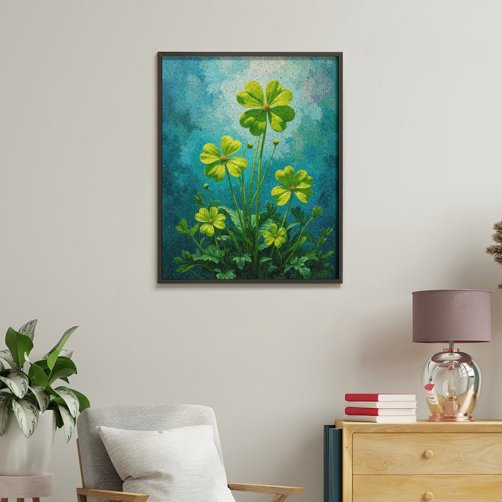 Paint By Numbers Kit for Adults Beginner - Green Nature Art Painting DIY Canvas Painting Kits for Adults, Frameless Paint By Number for Adults for Home Wall Decor 16x20 Inch