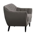 thumbnail image 5 of Topline Home Furnishings 2-piece Set: Sofa & Chair, Charcoal Velvet, 5 of 5