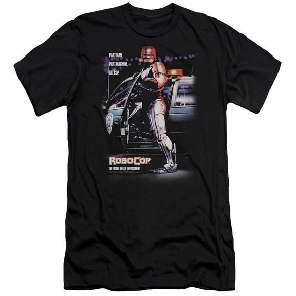 Robocop Poster Adult 30/1 T-Shirt Black