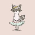 thumbnail image 2 of Sweet Melody Designs 15x15 Black Ornate Wood Framed with Double Matting Museum Art Print Titled - Raccoon Princess, 2 of 4