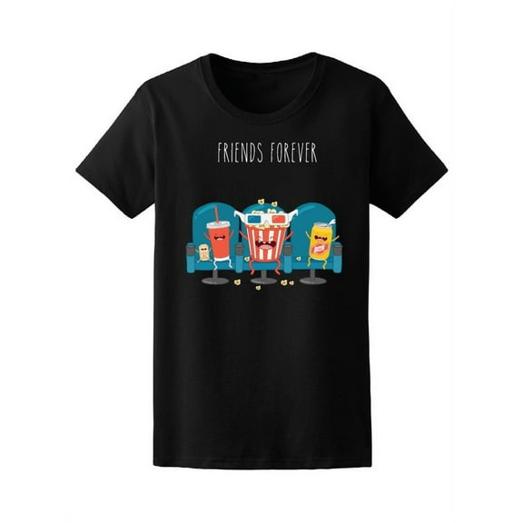 Cinema Friends Forever Popcorn Tee Women's -Image by Shutterstock