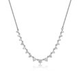 thumbnail image 1 of Diamondlite Cubic Zirconia Graduated Round Stone Necklace - Silver, 1 of 1