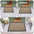 thumbnail image 6 of OEAKAY Outdoor Doormat 17"x 29", Non Slip Welcome Mat, Low Pile Dirt Trapper Front Door Mat Outside, Heavy Duty Outdoor Mat for Front Doors, Khaki, 6 of 6