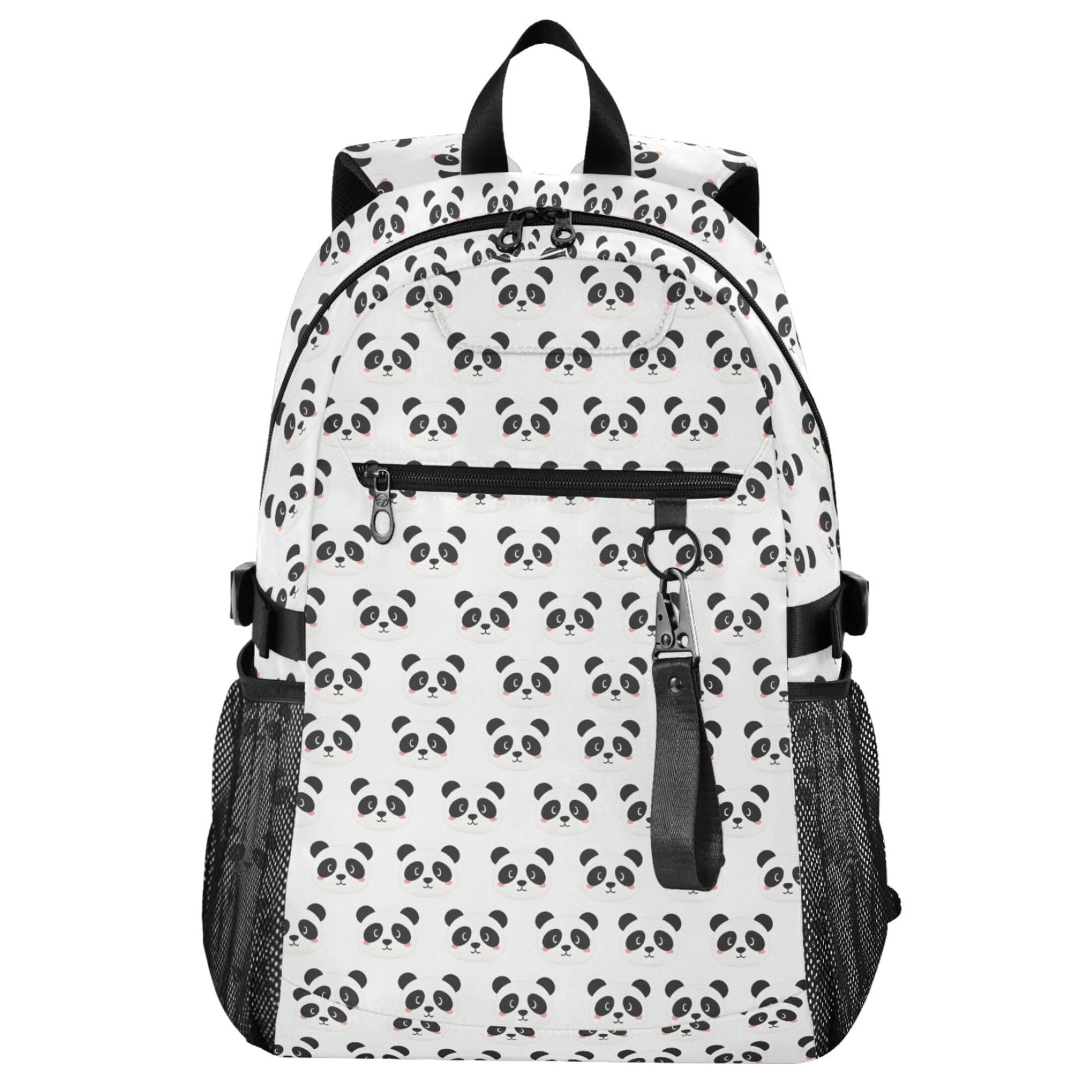 ALAZA Cute Panda Cartoon Pattern School Backpack Travel Laptop Bag College Bookbag Casual Daypack for Women Men