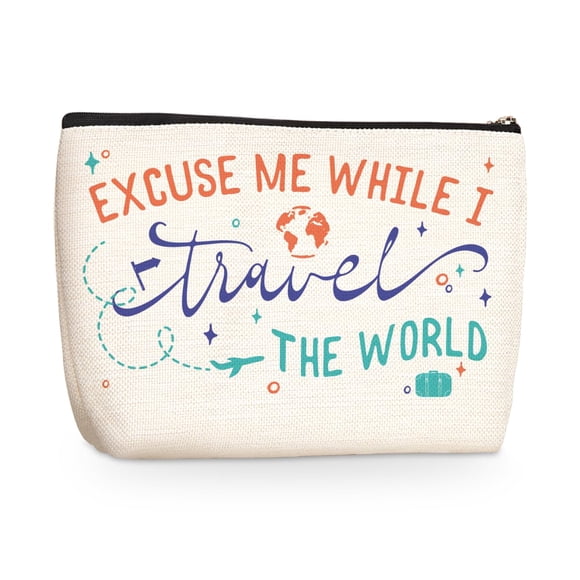 Bolsa de maquillaje Jealance, divertidos regalos de viaje para mujer, neceser
