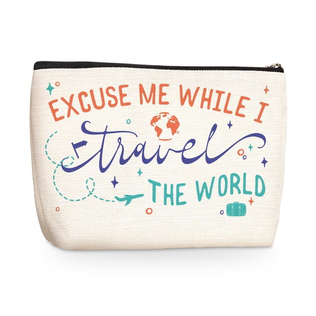 Bolsa de maquillaje Jealance, divertidos regalos de viaje para mujer, neceser