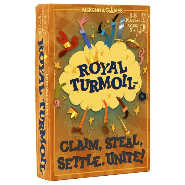 Mckenna Games Royal Turmoil: nuevo juego de cartas tremendamente divertido para niños de 8 a 12 años para niños y adultos Juego familiar y juego de aprendizaje para una noche familiar con configuració