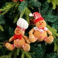 thumbnail image 2 of Eosunjian Christmas Decoration Doll Pendant Ornaments Cotton Stuffed Christmas Tree Plush Pendant Gingerbread Man Home Decoration, 2 of 13