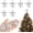 Silver, variant on Mini Christmas Tree Topper Star,6pcs Christmas Tree Topper Star Treetop for Small Christmas Tree Craft Home Decoration