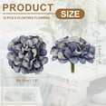 thumbnail image 2 of Uxcell 12Pcs Floating Flowers for Centerpieces, Blue Purple Hydrangea Silk Faux Flower Heads for Floating Candles Vases Filler Party Home Table Wedding Centerpieces Decoration, 2 of 6