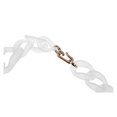 thumbnail image 4 of Big Plastic Chain Necklace Fashion Jewelry Frosted White, 4 of 4