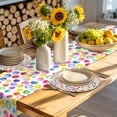 thumbnail image 4 of Colorful Polka Dot Round 13 Inch Placemats Set of 4, Watercolor Rainbow Polka Dots HeatResistant Non Slip Place Mats for Dining Table, Wipeable Braided Kitchen Table Mats for Housewarming, 4 of 9